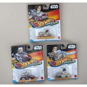 New Hot Wheels Racer Verse Star Wars Princess Leia, Rey, and Ahsoka